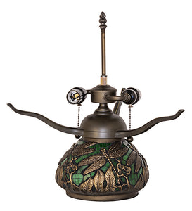 16" High Tiffany Dragonfly Table Lamp Bedside Nightstand Reading Desk Table Light by Meyda