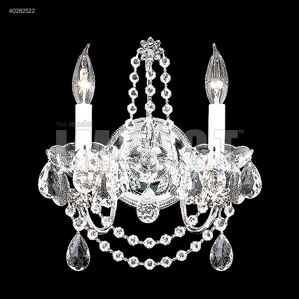 Regalia 2 Light Wall Sconce-Vanity Crystal Chandelier Wall Lamp Home Decor by James R. Moder