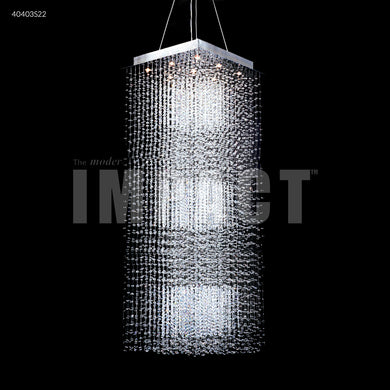 Crystal Rain Entry Chandelier Ceiling Light by James R. Moder