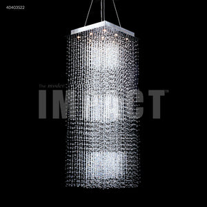 Crystal Rain Entry Chandelier Ceiling Light by James R. Moder