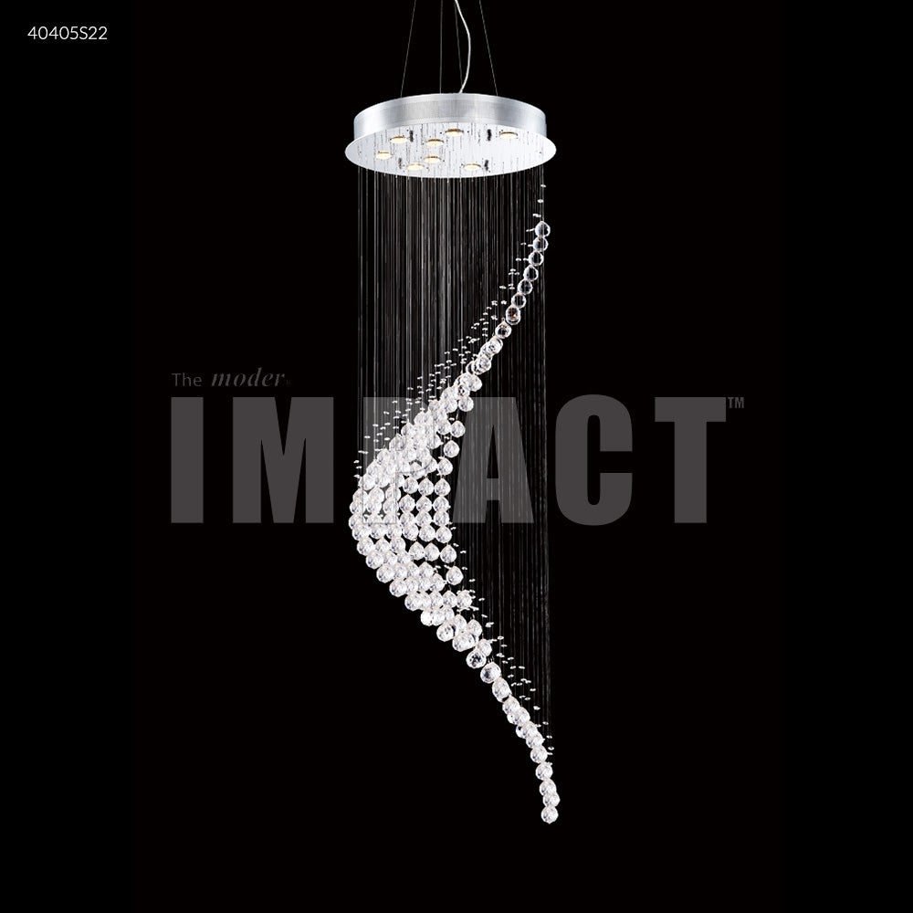 Crystal Rain Entry Chandelier Ceiling Light by James R. Moder
