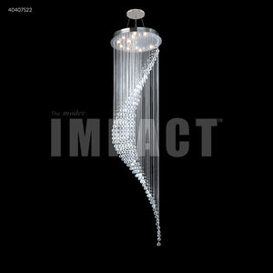 Crystal Rain Large Entry Chandelier Ceiling Light by James R. Moder