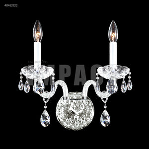 Palace Ice 2 Light Wall Sconce-Vanity Crystal Chandelier Wall Lamp Home Decor by James R. Moder