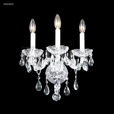 Palace Ice 3 Light Wall Sconce-Vanity Crystal Chandelier Wall Lamp Home Decor by James R. Moder