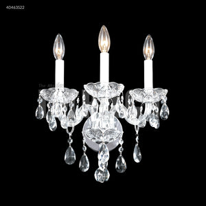 Palace Ice 3 Light Wall Sconce-Vanity Crystal Chandelier Wall Lamp Home Decor by James R. Moder