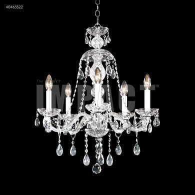 Palace Ice 5 Light Crystal Chandelier Ceiling Light by James R. Moder