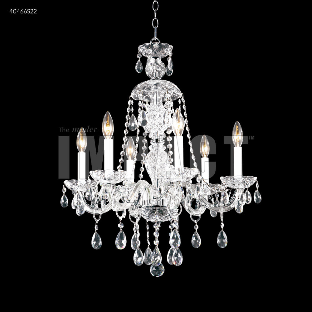Palace Ice 6 Light Crystal Chandelier Ceiling Light by James R. Moder