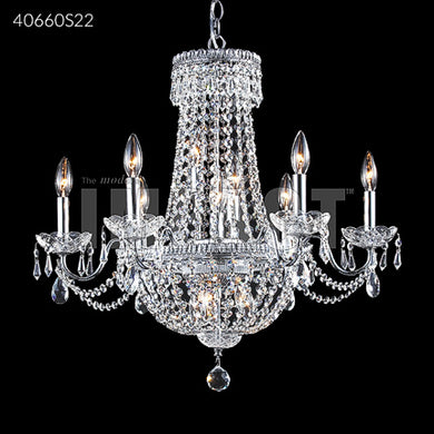 Imperial Empire 6 Light Crystal Chandelier Ceiling Light by James R. Moder