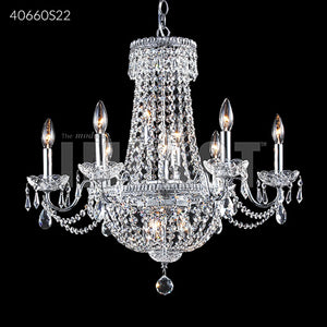 Imperial Empire 6 Light Crystal Chandelier Ceiling Light by James R. Moder