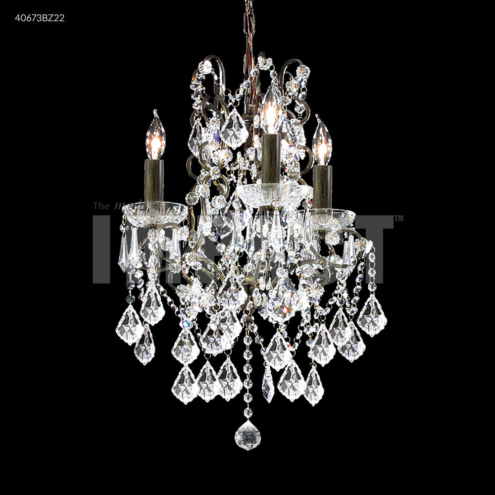 Charleston 3 Light Crystal Chandelier Ceiling Light by James R. Moder