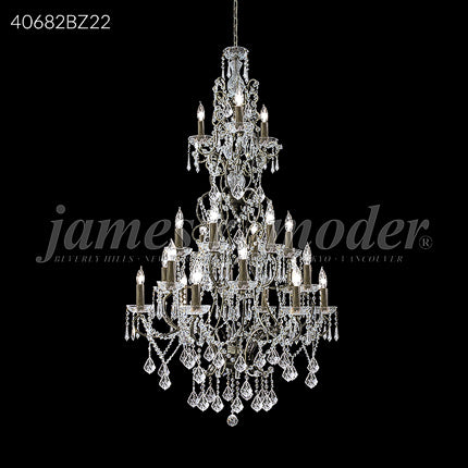 Charleston 21 Light Entry Crystal Chandelier Ceiling Light by James R. Moder