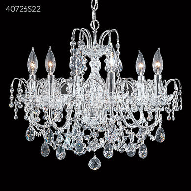 Regalia 6 Light Crystal Clear Chandelier Ceiling Light by James R. Moder