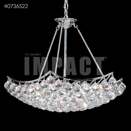 Cascade 9 Light Crystal Chandelier Ceiling Light by James R. Moder