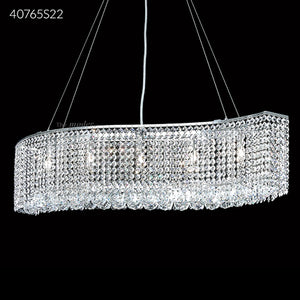 Contemporary Wave 5 Light Crystal Chandelier Ceiling Light by James R. Moder