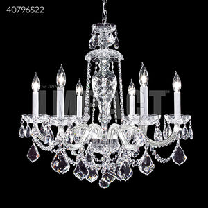 Palace Ice 6 Light Crystal Chandelier Ceiling Light by James R. Moder