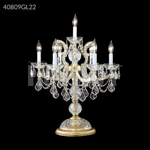 Maria Theresa 6 Light Table Lamp Crystal Chandelier Table Light by James R. Moder