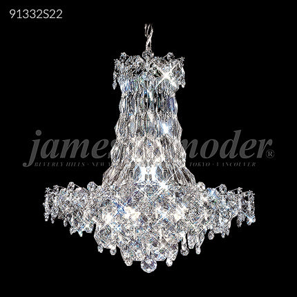 Continental Fashion 16 Light Crystal Chandelier European Trend Free-Form Design Ceiling Light by James R. Moder