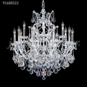 Maria Theresa Grand Collection 15 Light Crystal Chandelier Silver Finish Ceiling Light by James R. Moder