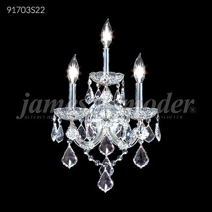 Maria Theresa Grand Collection 3 Light Wall Sconce-Vanity Crystal Chandelier Wall Lamp Home Decor by James R. Moder