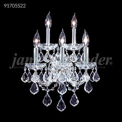 Maria Theresa Grand Collection 5 Light Wall Sconce-Vanity Crystal Chandelier Wall Lamp Home Decor by James R. Moder