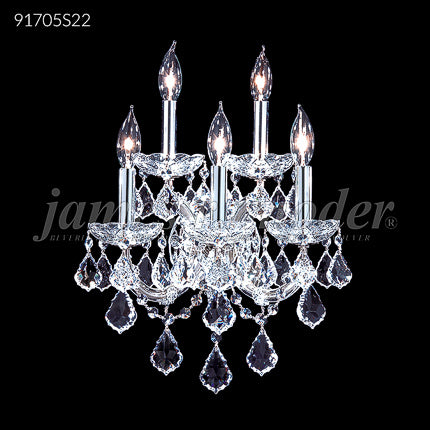 Maria Theresa Grand Collection 5 Light Wall Sconce-Vanity Crystal Chandelier Wall Lamp Home Decor by James R. Moder