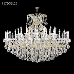 Maria Theresa Grand Collection 48 Light Crystal Chandelier Gold Finish Ceiling Light by James R. Moder