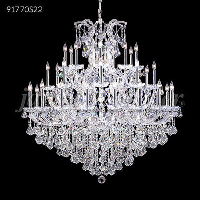 Maria Theresa Grand Collection 36 Light Crystal Chandelier Silver Finish Ceiling Light by James R. Moder