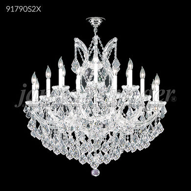 Maria Theresa Grand Collection 18 Light Crystal Chandelier Silver Finish Ceiling Light by James R. Moder