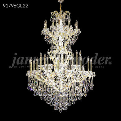 Maria Theresa Grand Collection 36 Light Crystal Chandelier Gold Lustre Finish Ceiling Light by James R. Moder