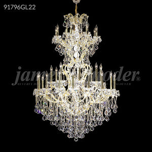 Maria Theresa Grand Collection 36 Light Crystal Chandelier Gold Lustre Finish Ceiling Light by James R. Moder