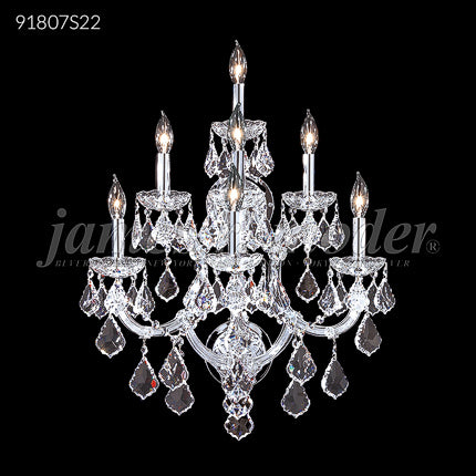 Maria Theresa Grand Collection 7 Light Wall Sconce-Vanity Crystal Chandelier Wall Lamp Home Decor by James R. Moder