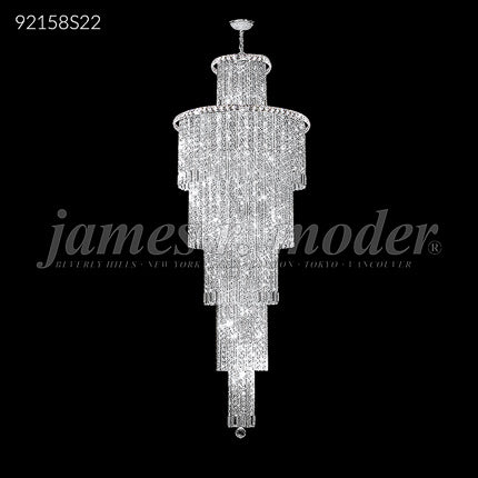 Large Entry Crystal Chandelier Prestige Collection 34 Light Ceiling Light by James R. Moder