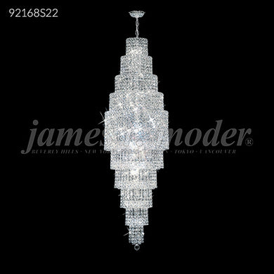 Prestige All Crystal Large Entry Chandelier 28 Light Ceiling Light by James R. Moder