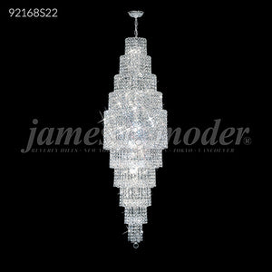 Prestige All Crystal Large Entry Chandelier 28 Light Ceiling Light by James R. Moder