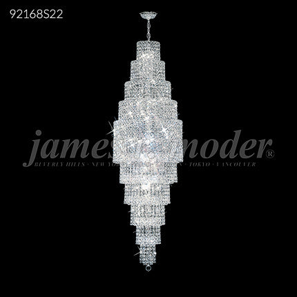 Prestige All Crystal Large Entry Chandelier 28 Light Ceiling Light by James R. Moder