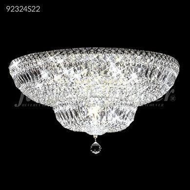Prestige All Crystal Flush Mount Pendant Chandelier 16 Light Ceiling Light by James R. Moder