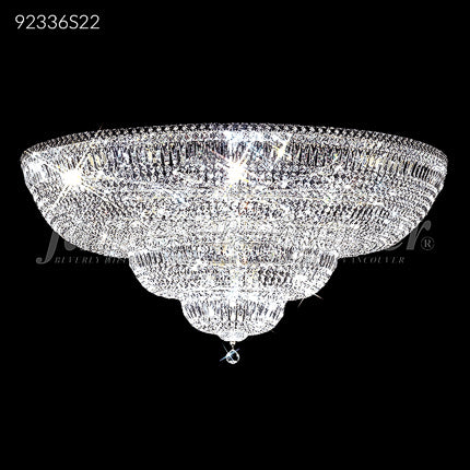 Prestige All Crystal Flush Mount Pendant Chandelier 24 Light Ceiling Light by James R. Moder