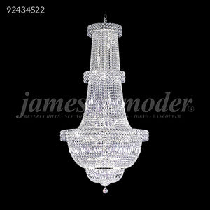 Prestige All Crystal Large Entry Chandelier 34 Light Ceiling Light by James R. Moder