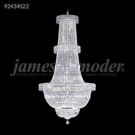 Prestige All Crystal Large Entry Chandelier 34 Light Ceiling Light by James R. Moder