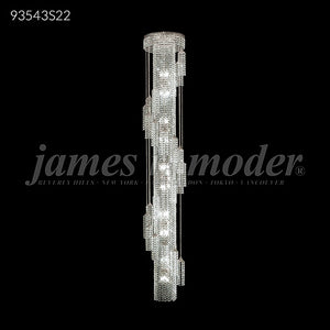 Contemporary Large Entry 30 Light Crystal Chandelier Ceiling Light by James R. Moder