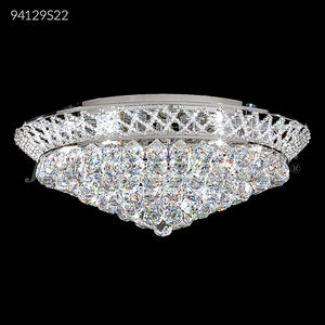 Jacqueline Collection Flush Mount 6 Light Crystal Pendant Chandelier Ceiling Light by James R. Moder