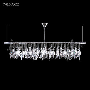 Fashionable Broadway Bar 9 Light Crystal Chandelier Ceiling Light by James R. Moder
