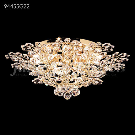 Florale Collection Flush Mount Crystal Pendant Chandelier Ceiling Light by James R. Moder
