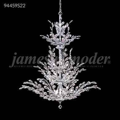 Florale Collection Large Entry Crystal Chandelier Ceiling Light by James R. Moder