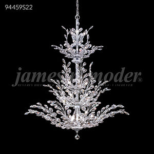 Florale Collection Large Entry Crystal Chandelier Ceiling Light by James R. Moder