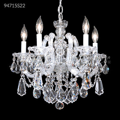 Maria Theresa Royal Collection 5 Light Pendant Crystal Chandelier Ceiling Light by James R. Moder