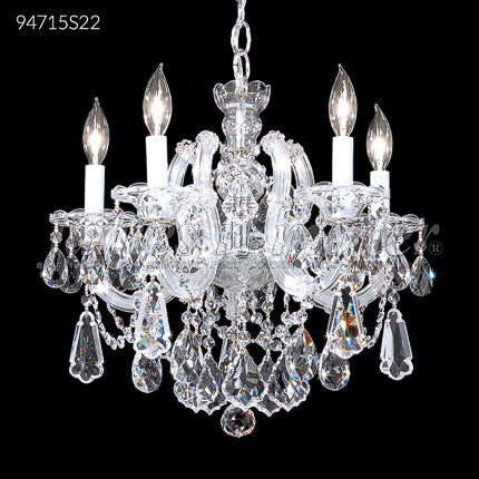 Maria Theresa Royal Collection 5 Light Pendant Crystal Chandelier Ceiling Light by James R. Moder