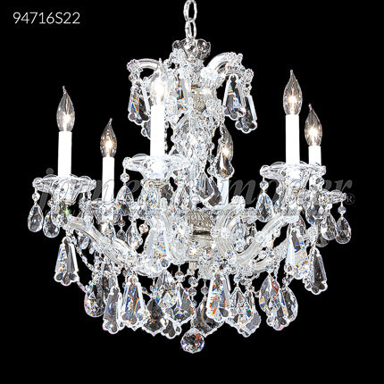 Maria Theresa Royal Collection 6 Light Crystal Chandelier Ceiling Light by James R. Moder