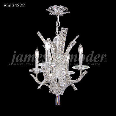 Eclipse Fashion Collection 4 Light Pendant Crystal Chandelier Ceiling Light by James R. Moder