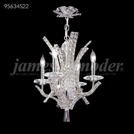 Eclipse Fashion Collection 4 Light Pendant Crystal Chandelier Ceiling Light by James R. Moder